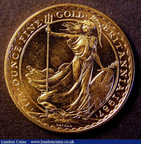 Britannia Gold Fifty Pounds 1987 Lustrous UNC, slabbed and graded CGS 92 : English Coins : Auction 148 : Lot 1617