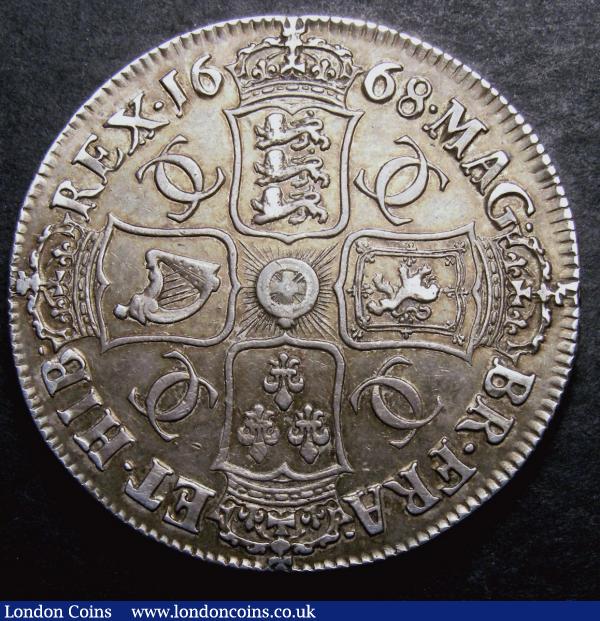 Crown 1668 ANNO.REGNI edge ESC 36 VF with grey tone, slabbed and graded CGS 50 : English Coins : Auction 148 : Lot 1632
