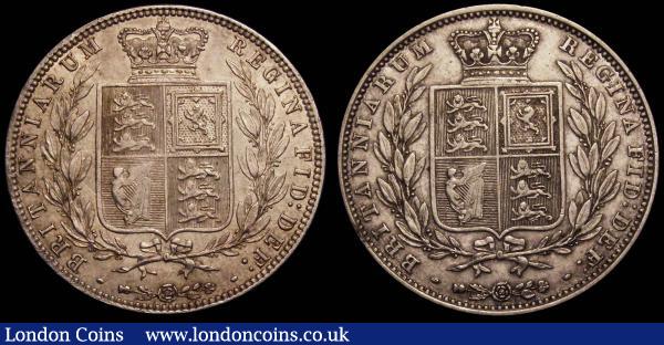 Halfcrown (2) 1875 EF small corrosion spot obverse field and 1844 bright VF : English Coins : Auction 148 : Lot 1930