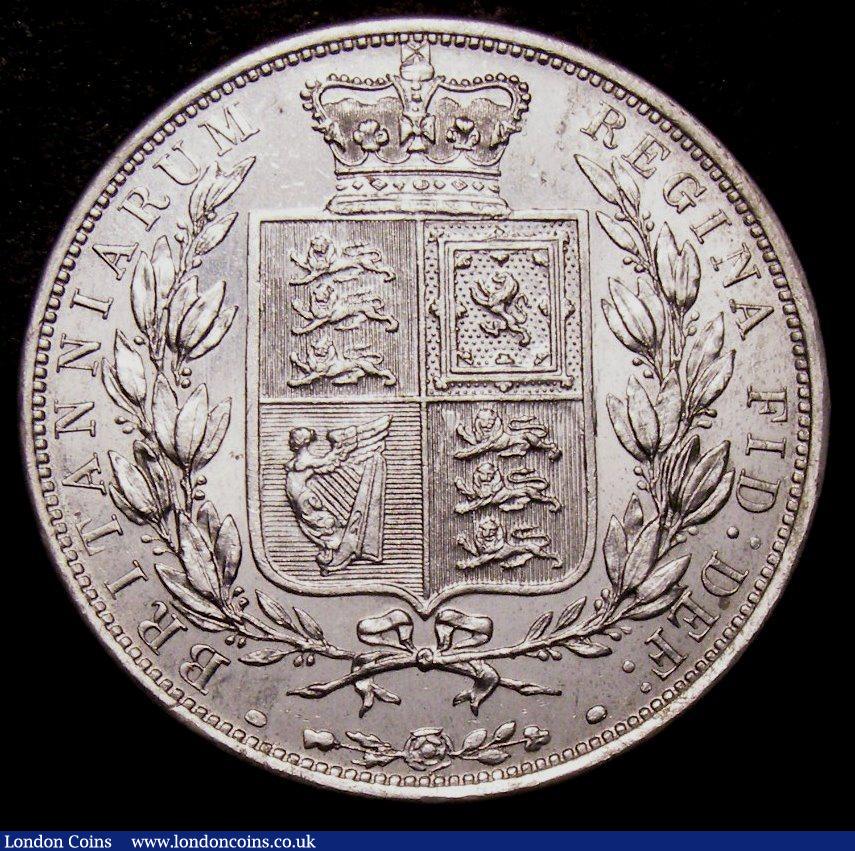 London Coins : A148 : Lot 2640 : Halfcrown 1886 ESC 714 A/UNC with some contact marks, slabbed and graded CGS 75 (UIN 14944) 