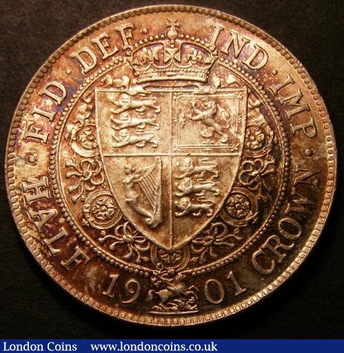 London Coins : A148 : Lot 2660 : Halfcrown 1901 ESC 735 UNC and lustrous with golden tone, slabbed and graded CGS 78 (UIN 13515)