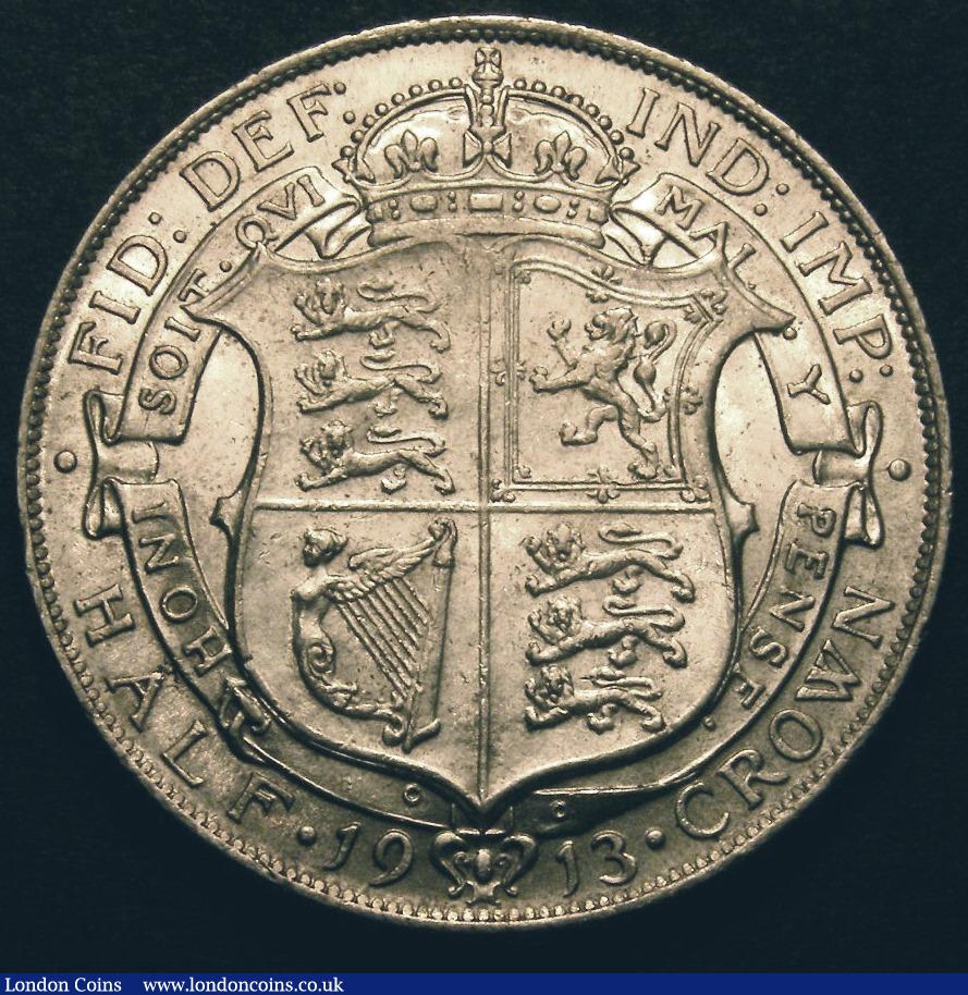 London Coins : A148 : Lot 2674 : Halfcrown 1913 ESC 760 EF with some contact marks, slabbed and graded CGS 65 (UIN 15431)