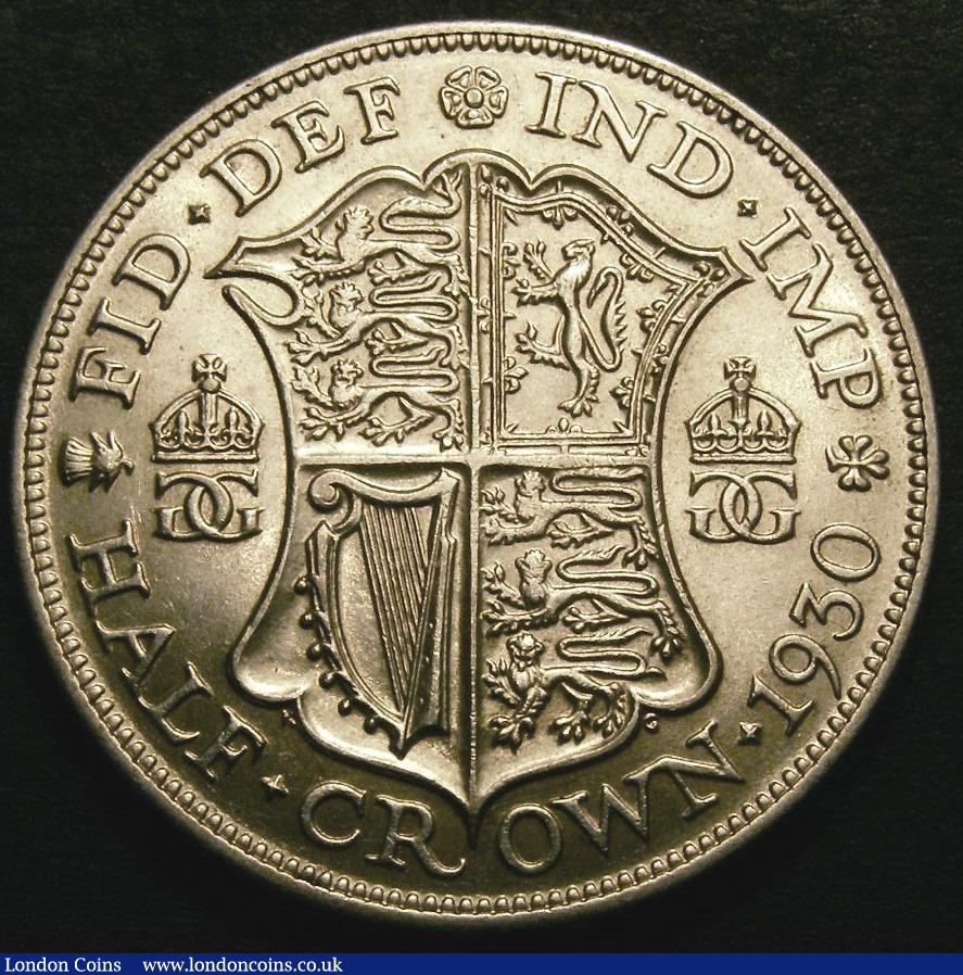 London Coins : A148 : Lot 2689 : Halfcrown 1930 ESC 779 EF with some light contact marks, slabbed and graded CGS 70 (UIN 15450)