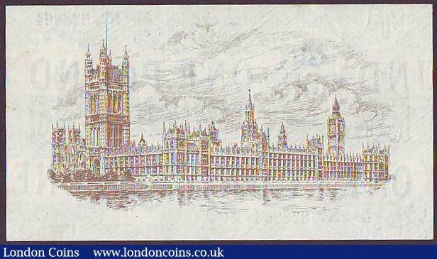 London Coins : A148 : Lot 40 : One pound Warren Fisher T24 issued 1919 series P/75 828864, faint marks right side, about UNC to UNC