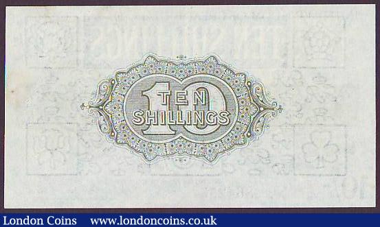 London Coins : A148 : Lot 42 : Ten shillings Warren Fisher T26 issued 1919, series No. with dash E/46 864255, washed, pressed with ...