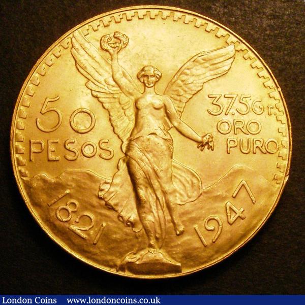 Mexico 50 Pesos 1947 KM#481 Lustrous UNC : World Coins : Auction 148 : Lot 805