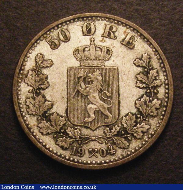 Norway 50 Ore 1904 KM#356 NVF/F : World Coins : Auction 148 : Lot 823