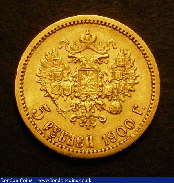 Russia 5 Roubles 1900 nEF : World Coins : Auction 148 : Lot 840