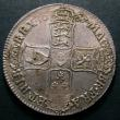 London Coins : A148 : Lot 1647 : Crown 1687 ESC 78 UNC, the obverse with some light adjustment marks as often seen on this issue, a s...