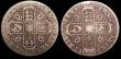 London Coins : A148 : Lot 1785 : Crowns (2) 1684 TRICESIMO SEXTO ESC 67 NVG/VG rated R2 by ESC, 1667 DECIMO NONO ESC 35A with diagona...