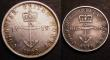 London Coins : A148 : Lot 646 : British West Indies (2) Quarter Dollar 1822 KM#3 Fine, One Eighth Dollar 1822 KM#2 Good Fine toned