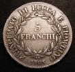 London Coins : A148 : Lot 787 : Italian States - Lucca 5 Franchi 1805 KM#24.2 Fine with some scratches in the obverse field