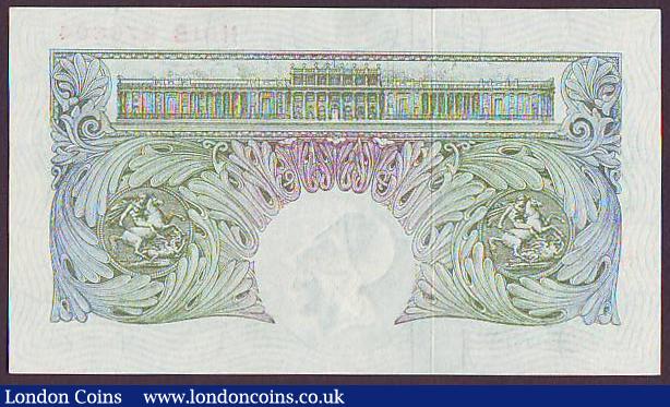 London Coins : A149 : Lot 117 : One pound Peppiatt B260 issued 1948, threaded variety, first prefix of the last series H01B 976804, ...