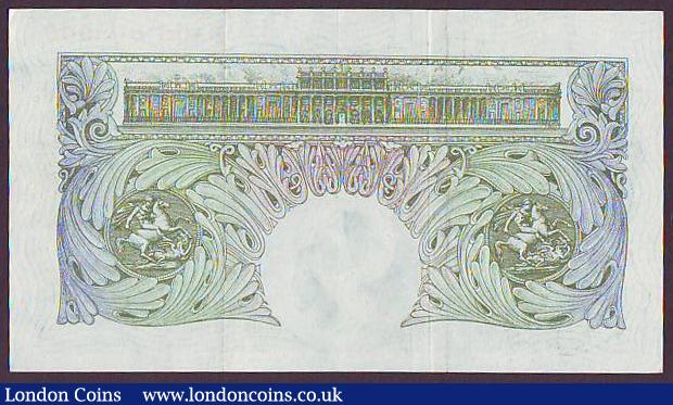 London Coins : A149 : Lot 123 : One pound Beale B269 issued 1950, very first replacement series S10S 608966 pressed EF and very scar...