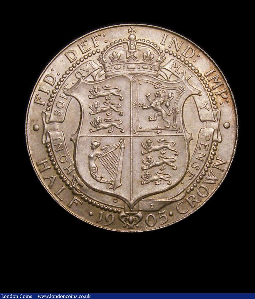 London Coins : A149 : Lot 2231 : Halfcrown 1905 ESC 750 choice AU/Unc the reverse with a pleasing hint of light gold tone probably on...