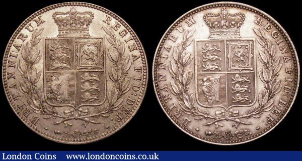 Halfcrowns (2) 1844 ESC 677 GVF with some surface marks and hairlines, 1875 ESC 696 EF with some contact marks : English Coins : Auction 149 : Lot 2273