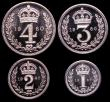 London Coins : A149 : Lot 2344 : Maundy Set 1960 ESC 2577 UNC to nFDC with practically full mint brilliance, the Fourpence with a con...