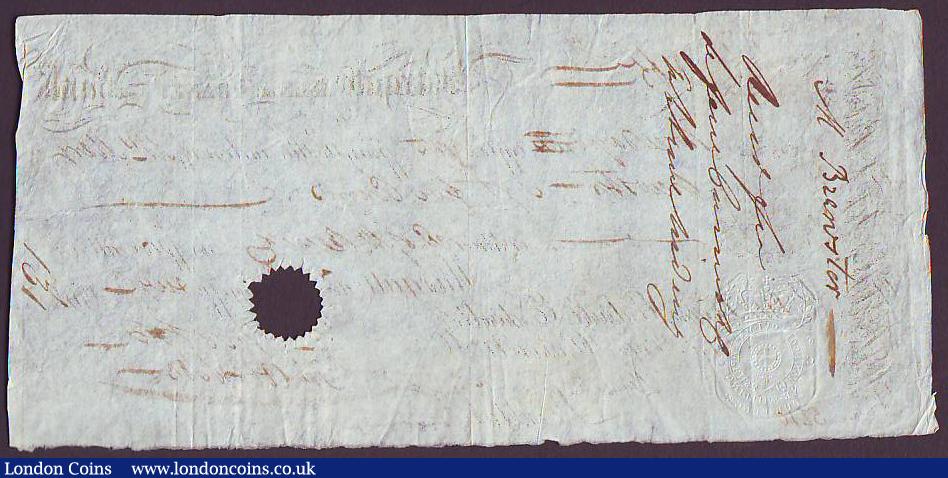 London Coins : A149 : Lot 236 : Margate Isle of Thanet Bank 3 day sight note dated 1799 series No.315 signed Francis Cobb & Son ...