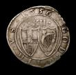 London Coins : A149 : Lot 1834 : Shilling Commonwealth 1656 No stops at mintmark ESC 995B Near Fine with a small flan crack at 7 o ...