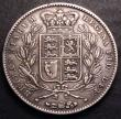 London Coins : A149 : Lot 1889 : Crown 1844 Cinquefoil stops on edge ESC 281 Good Fine