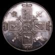London Coins : A149 : Lot 1961 : Crown George III undated silver pattern by Webb for Mills and Mudie ESC 221 UNC, slabbed and graded ...