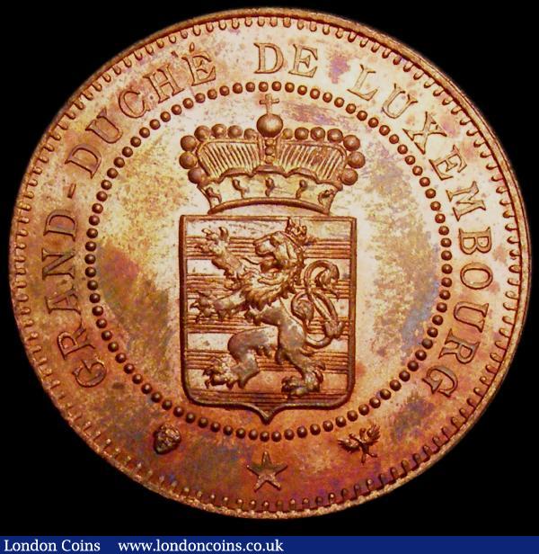Luxembourg 10 Cents 1889 Essai in copper KM#E15 Lustrous red Unc : World Coins : Auction 150 : Lot 1095
