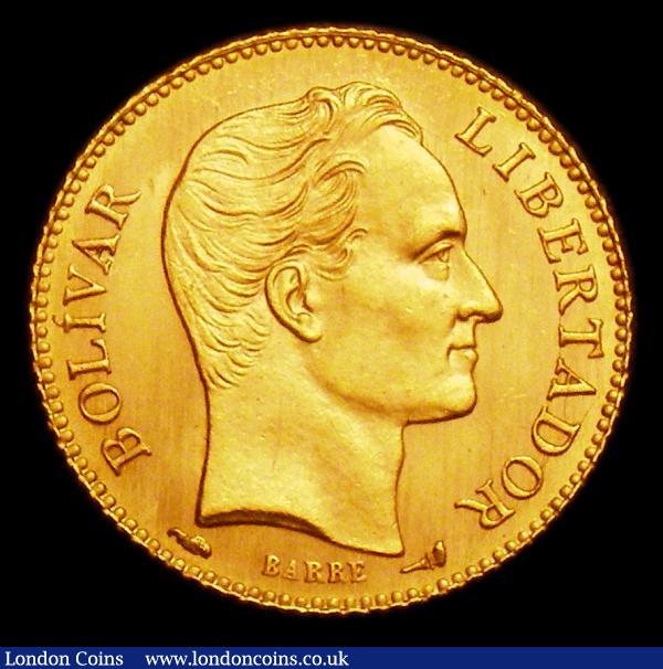 Venezuela  20 Bolivares 1912 Y#32 UNC : World Coins : Auction 150 : Lot 1350