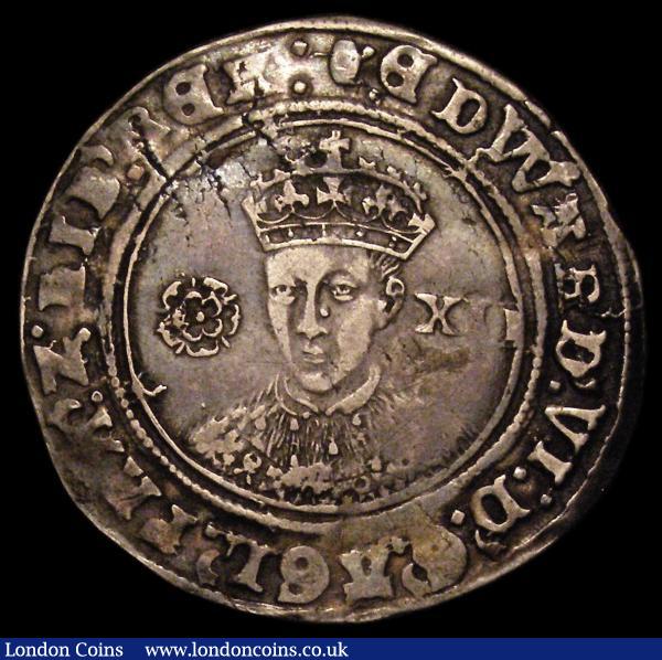 Shilling Edward VI Fine silver issue S.2482 mintmark Tun GF with some flan stress on the obverse : Hammered Coins : Auction 150 : Lot 1808