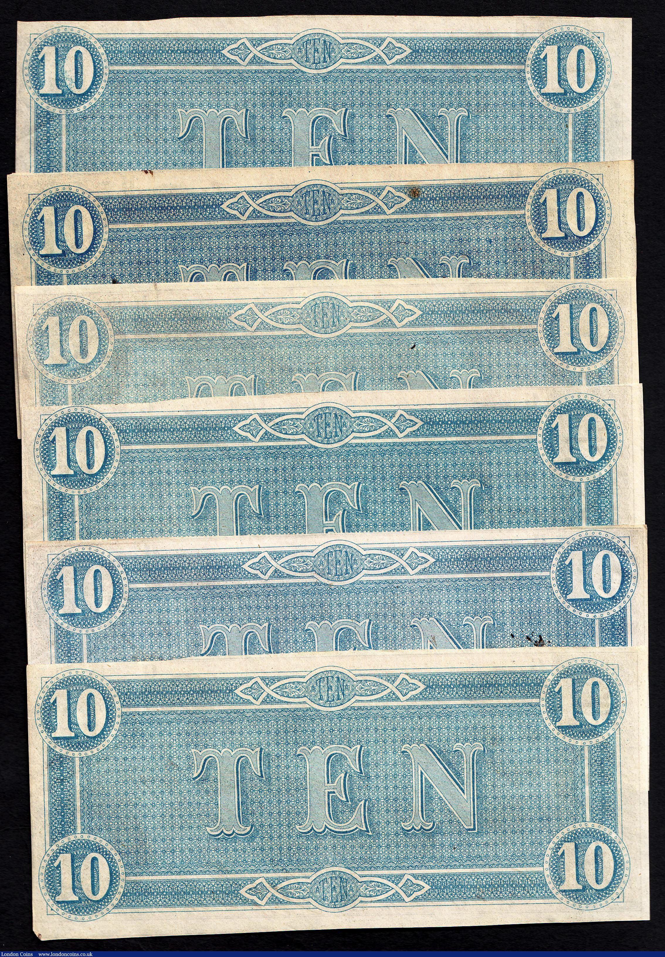 London Coins : A150 : Lot 189 : Confederate States of America, Richmond Ten Dollars 1864 (6) EF