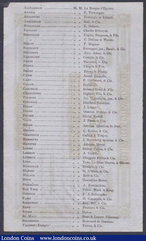 London Coins : A150 : Lot 211 : France, a sight note for Dix Livres Sterling (£10 sterling) , Howard, Grand & Co., dated L...