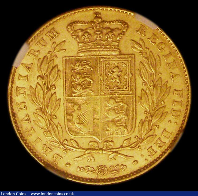 London Coins : A150 : Lot 2955 : Sovereign 1838 Narrow Shield Marsh 22A NGC AU55