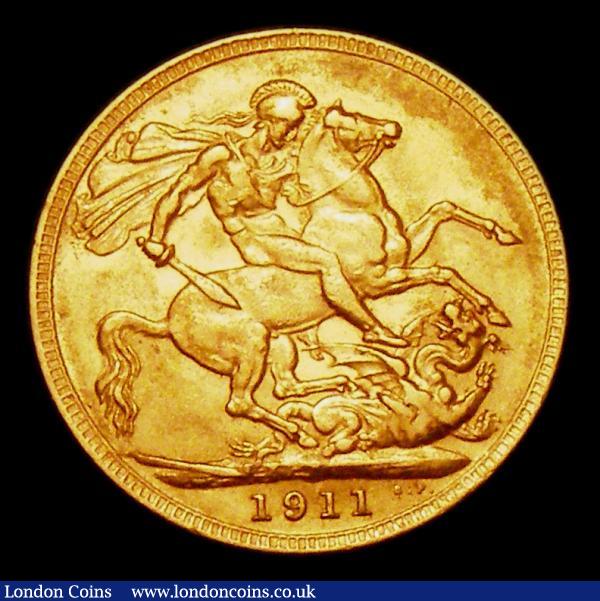 Sovereign 1911 Marsh 213 VF : English Coins : Auction 150 : Lot 3046