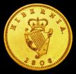 London Coins : A150 : Lot 1043 : Ireland Farthing 1806 Gilt Proof S.6622 UNC and lustrous