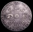 London Coins : A150 : Lot 1858 : Crown 1662 No Rose, 1662 on edge, ESC 18 Near Fine, Rare 