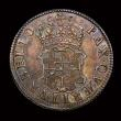 London Coins : A150 : Lot 2638 : Shilling 1658 Cromwell ESC 1005 Obverse EF or near so, reverse EF with some light scuffing near to t...
