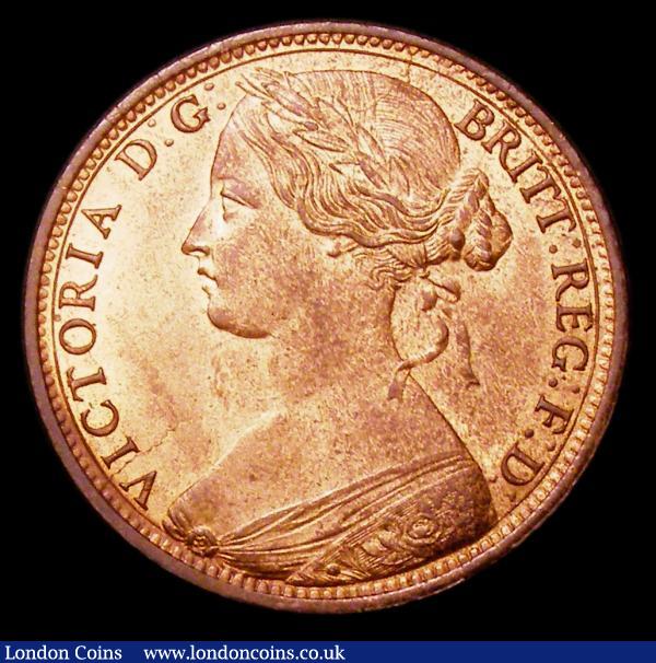 Penny 1865 Freeman 50 dies 6+G UNC or near so with good lustre and minor cabinet friction : English Coins : Auction 151 : Lot 2810