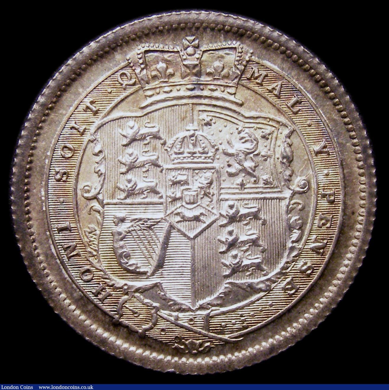 London Coins : A151 : Lot 1586 : Shilling 1816 ESC 1228, CGS type SH.G3.1816.01, Choice UNC with golden tone, slabbed and graded CGS ...