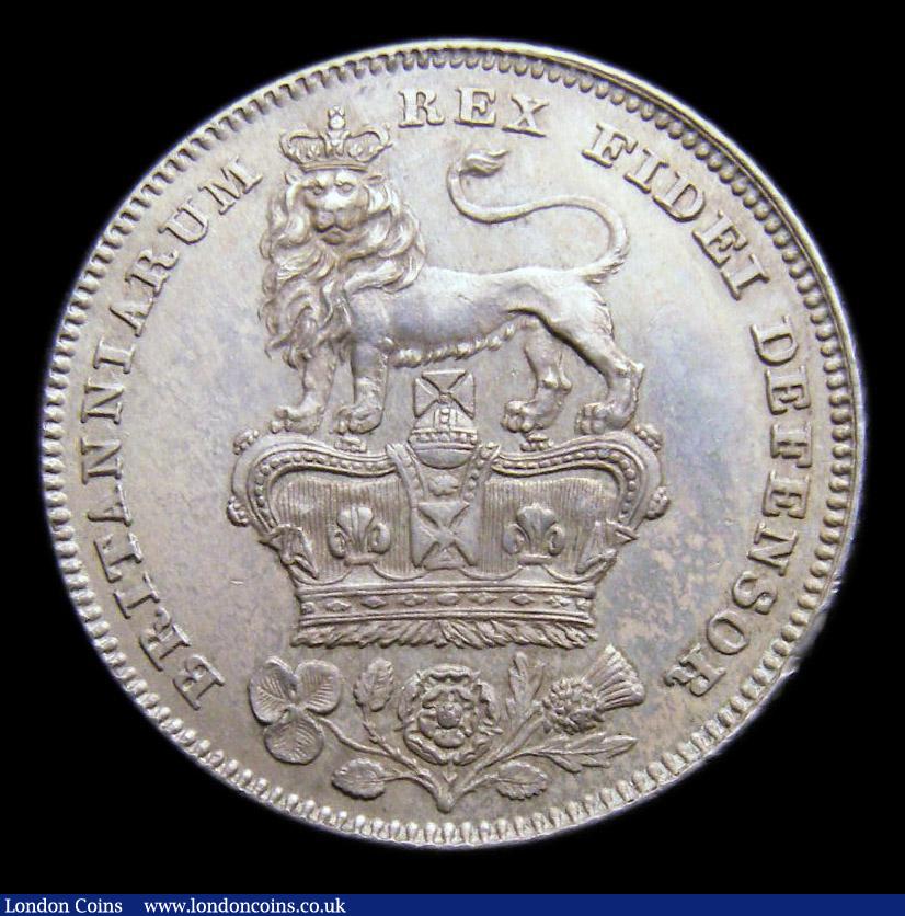 London Coins : A151 : Lot 1688 : Sixpence 1826 Lion on Crown ESC 1662  CGS type SP.G4.1826.03 UNC with minor cabinet friction, nicely...