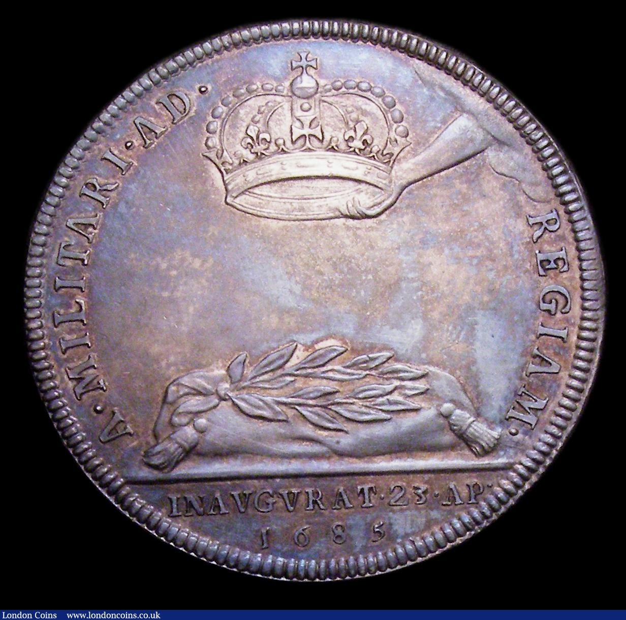 London Coins : A151 : Lot 1859 : Coronation of James II 1685 34mm diameter in silver by J.Roettier Eimer 273 The official Coronation ...