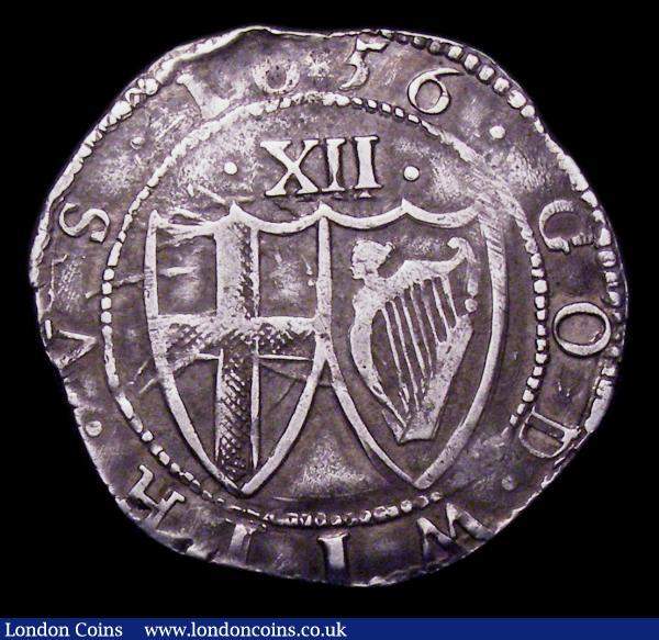 Shilling 1656 Commonwealth mintmark Sun New ESC 150, Old ESC 995 Good Fine with light porosity and struck on a slightly irregular flan as often : Hammered Coins : Auction 151 : Lot 2109
