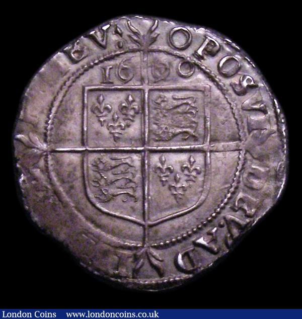 Sixpence 1600 Elizabeth I 6th issue mint mark 0 crowned bust left with rose behind S2578B B&C bust 6C EF with shield and portrait very sharp some weakness of legend in places and the edge a little irregular, rare pleasing and desirable : Hammered Coins : Auction 151 : Lot 2129
