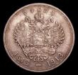London Coins : A151 : Lot 1152 : Russia Rouble 1913 300th Anniversary of the Romanov Dynasty Y#70A/UNC and nicely toned
