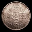 London Coins : A151 : Lot 1510 : Florin 1872 Davies 756 Dies 3B Reverse B: Top Cross overlaps border bead, CGS type FL.V1.1872.02, Di...