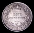 London Coins : A151 : Lot 1617 : Shilling 1873 ESC 1325, Die Number 83, CGS type SH.V1.1873.01, Choice UNC and lustrous, slabbed and ...