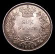 London Coins : A151 : Lot 1699 : Sixpence 1852 Davies 1049 G's on obverse have both serifs, CGS type SP.V1.1852.02 UNC and light...