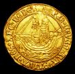 London Coins : A151 : Lot 2039 : Angel Henry VIII First Coinage S.2265 mintmark Portcullis GVF or better with a pleasing and even str...
