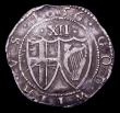 London Coins : A151 : Lot 2109 : Shilling 1656 Commonwealth mintmark Sun New ESC 150, Old ESC 995 Good Fine with light porosity and s...