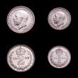 London Coins : A151 : Lot 3444 : Maundy Set 1928 ESC 2545 A/UNC to UNC and lustrous with some light contact marks