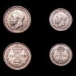 London Coins : A151 : Lot 3445 : Maundy Set 1928 ESC 2545 UNC or near so with some small tone spots