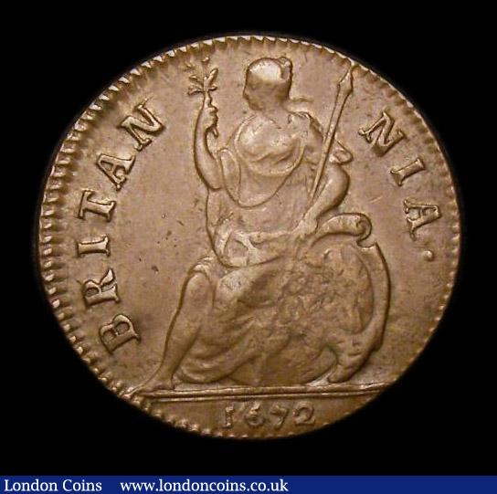 London Coins : A152 : Lot 2069 : Farthing 1672 Peck 519 GVF slabbed and graded CGS 50